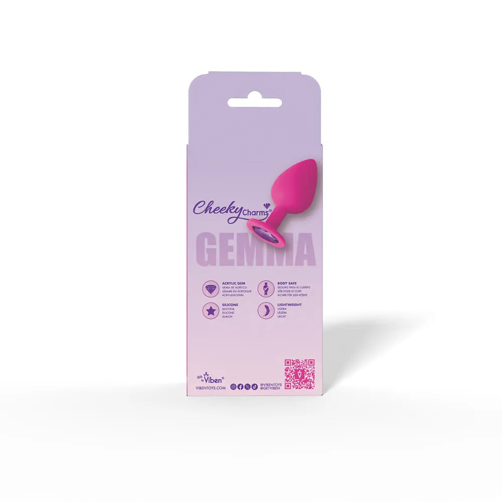Gemma Silicone Jewel Butt Plug – Vibrant Tapered Butt Plug