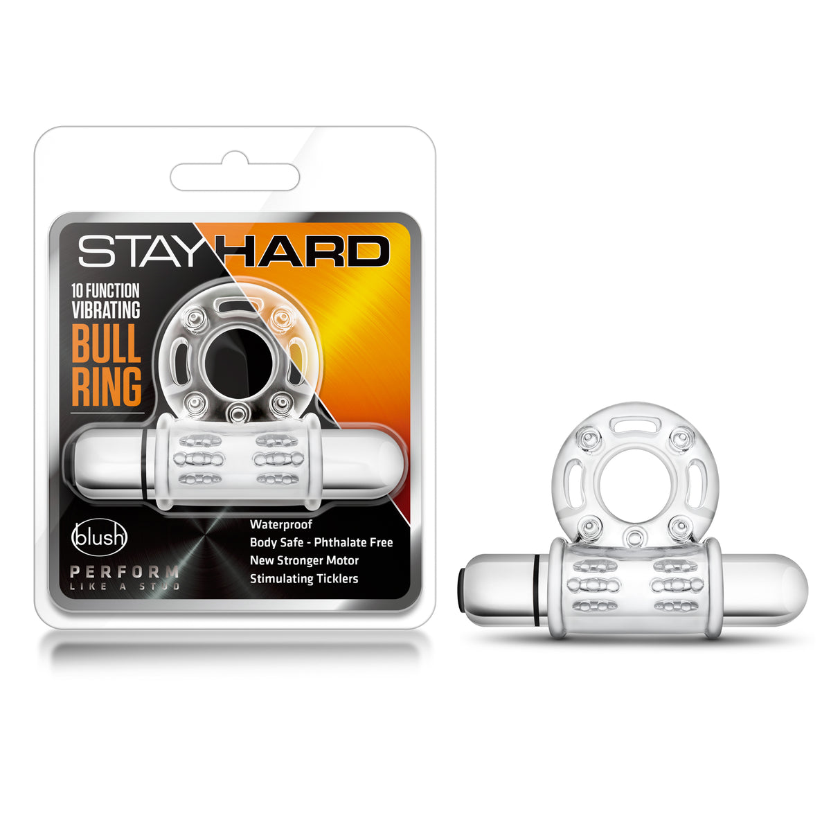 Stay Hard 10 Function Vibrating Bull Ring – Vibrating Cock Ring > Cock Ring > Vibrating