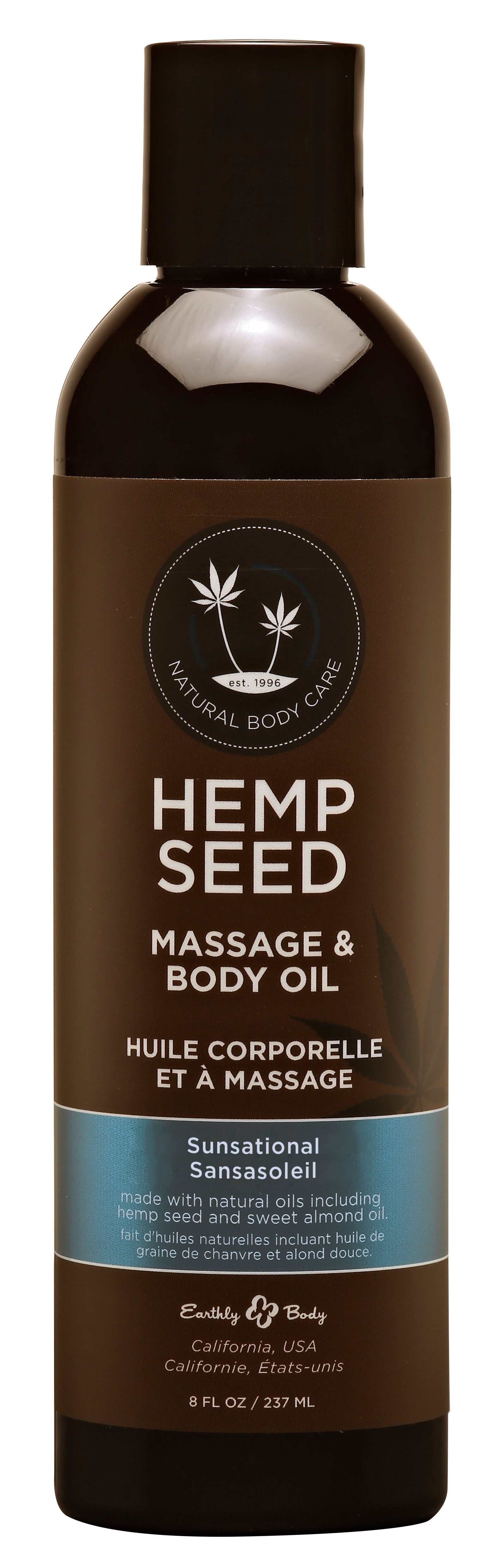 Hemp Seed Massage and Body Oil with Italian Bergamot Juniper Berries and White Wood 237 ml Default Title > Essentials > Massage Oil