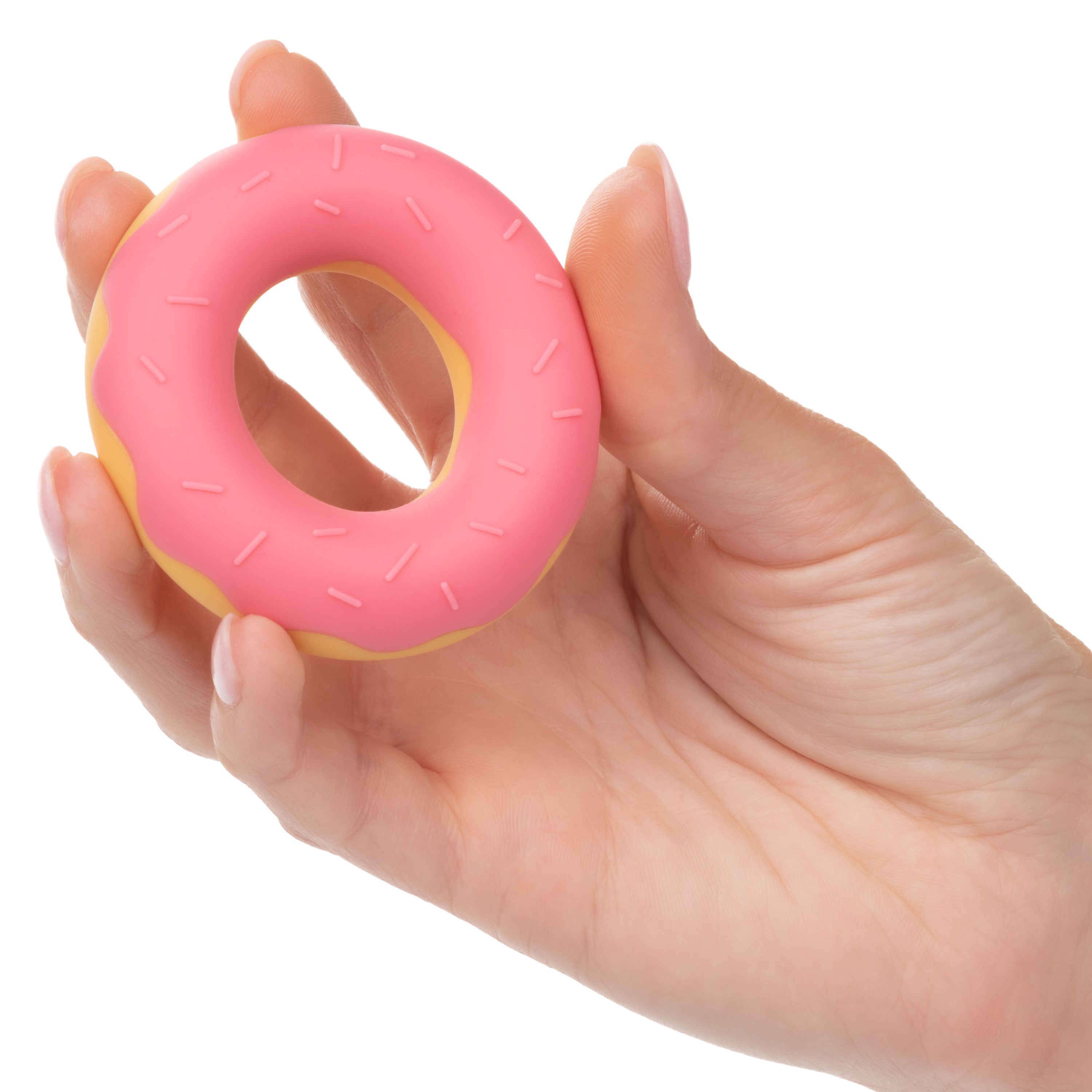 Naughty Bits Dickin Donuts Pink Silicone Donut Cock Ring Secondary image