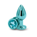 Rear Assets Round Gem Metal Butt Plug – Anal Plug with Jewel Base (Small, Medium) > Anal Range > Jewel Butt Plugs