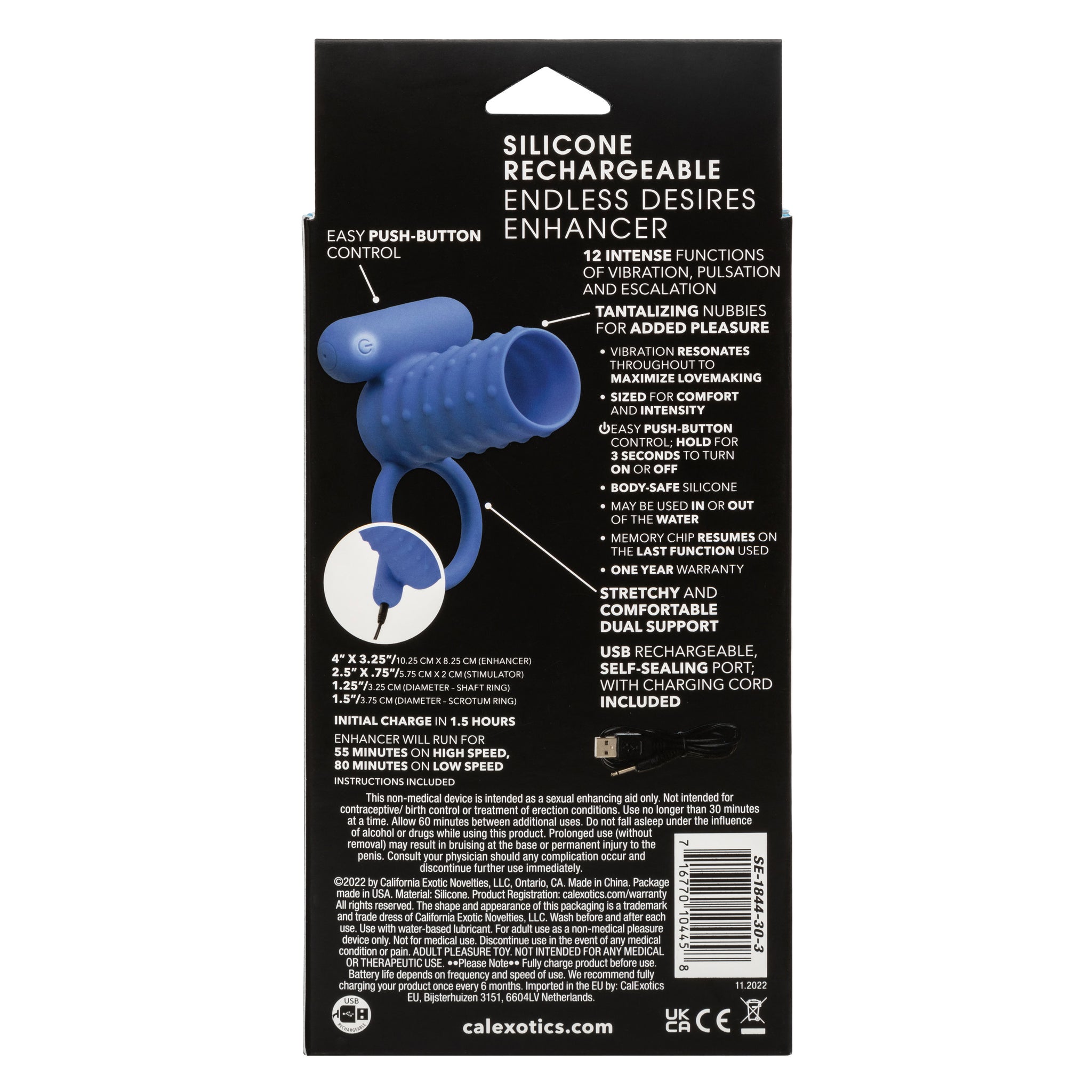 Endless Desires Enhancer – Ribbed Vibrating Cock Sleeve > Sex Toys For Men > Penis Sleeves