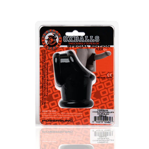 Powersling Cocksling and Ballstretcher Black COCK RINGS Sling