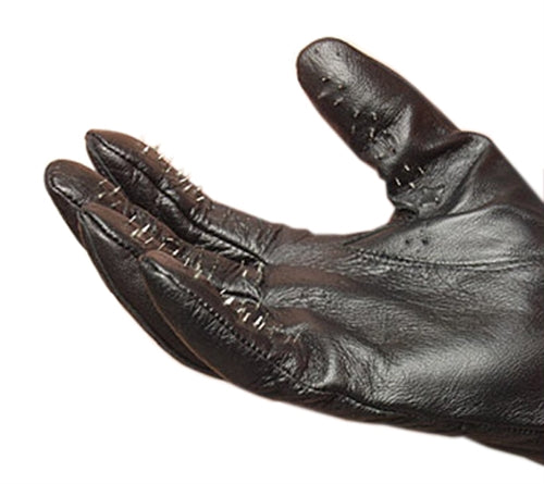 KinkLab Vampire Gloves Medium Spiked Leather Gloves – Sensory Play Gloves Secondary image