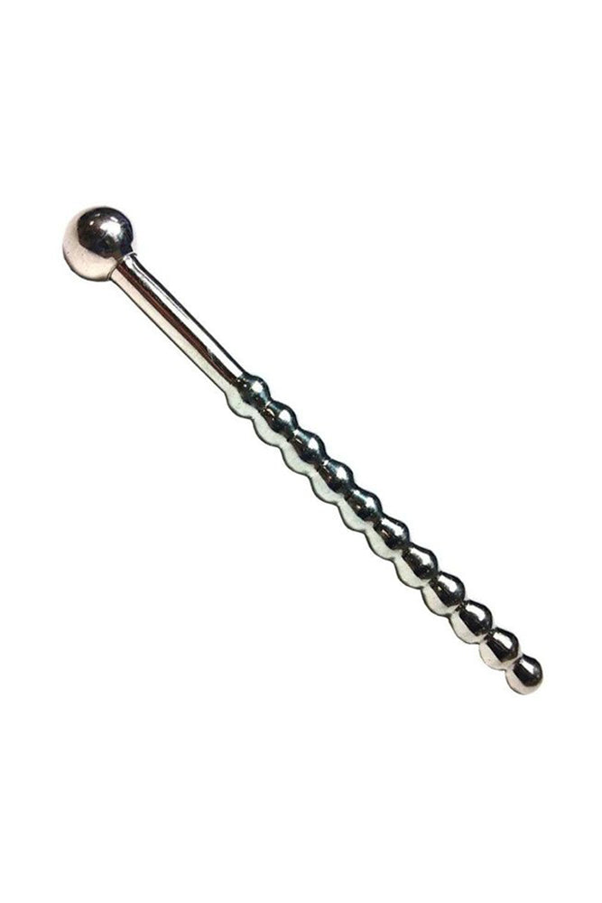 Rouge Garments - Stainless Steel Beaded Urethral Sound with Stopper - Stag Shop Main image