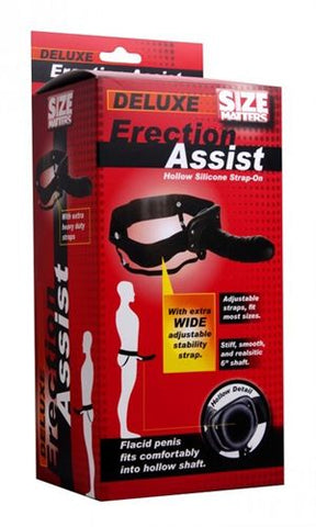 Erection Assist Hollow Strap on - Black STRAP-ONS
