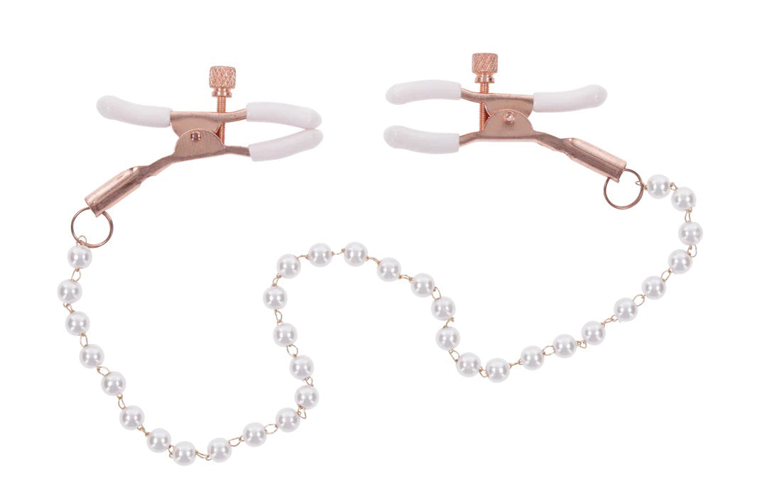 Sex and Mischief Peaches n CreaMe Pearl Nipple Clamps > Sex Toys > Nipple Clips