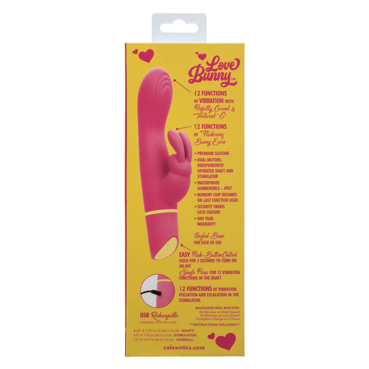 Love Bunny Vibrating G Bunny 7.5 Inch Waterproof Rabbit Vibrator > Vibrators > Ladies > Rabbit