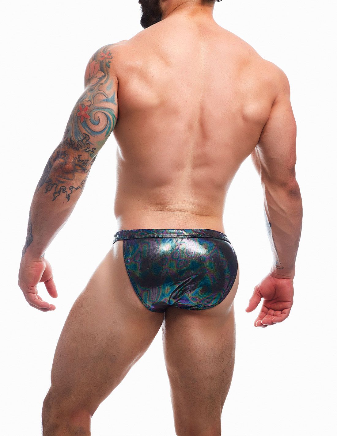 Cut for Men Emerald Clip Tanga Brief Black Small > Clothes > Mens Briefs