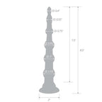 Blue Line 8.5 Inch Anal Beads With Suction Base in Blue > Anal Range > Anal Beads