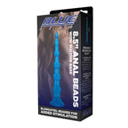 Blue Line 8.5 Inch Anal Beads With Suction Base in Blue > Anal Range > Anal Beads