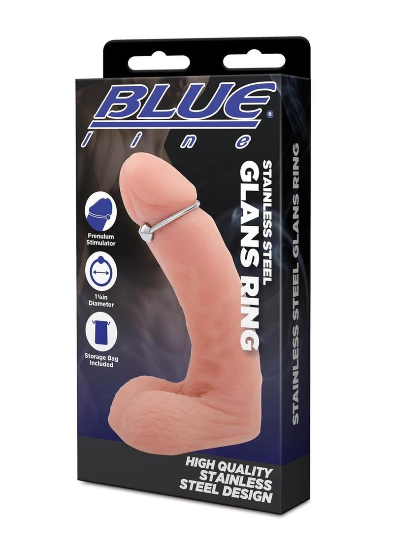 Blue Line Stainless Steel Glans Ring 33mm Secondary image