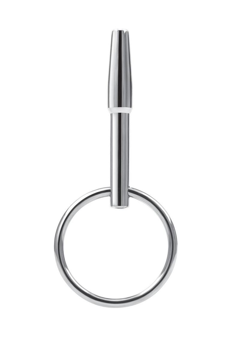 Blue Line Stainless Steel Penis Plug with Ring Main image