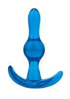 Blue Line 3.5 Inch Tear Drop Butt Plug in Transparent Blue > Anal Range > Butt Plugs