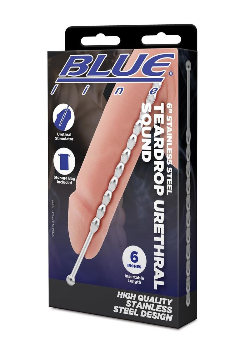Blue Line 6 Inch Stainless Steel Teardrop Urethral Sound Secondary image