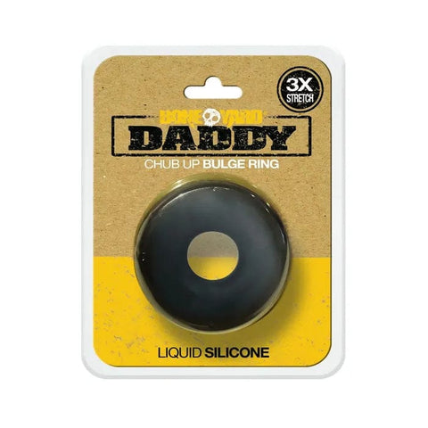 Daddy Silicone Ring Black with 3.0cm Inner Diameter for Enhanced Pleasure COCK RINGS