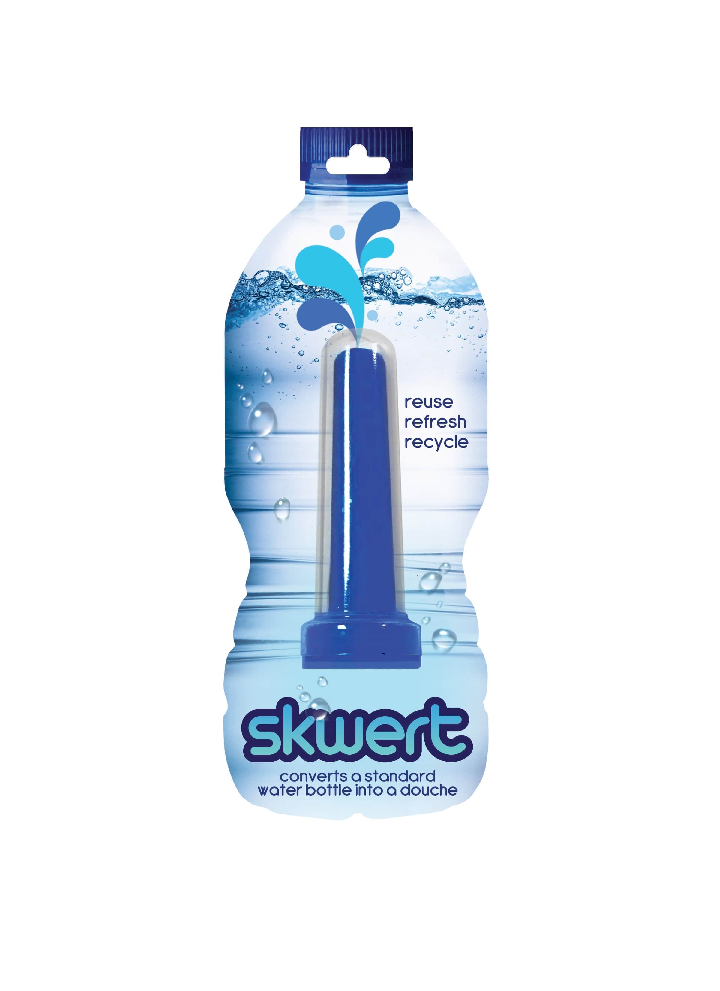 Boneyard Adult Toys Blue Skwert 1 Pc Water Bottle Douche 666987004013