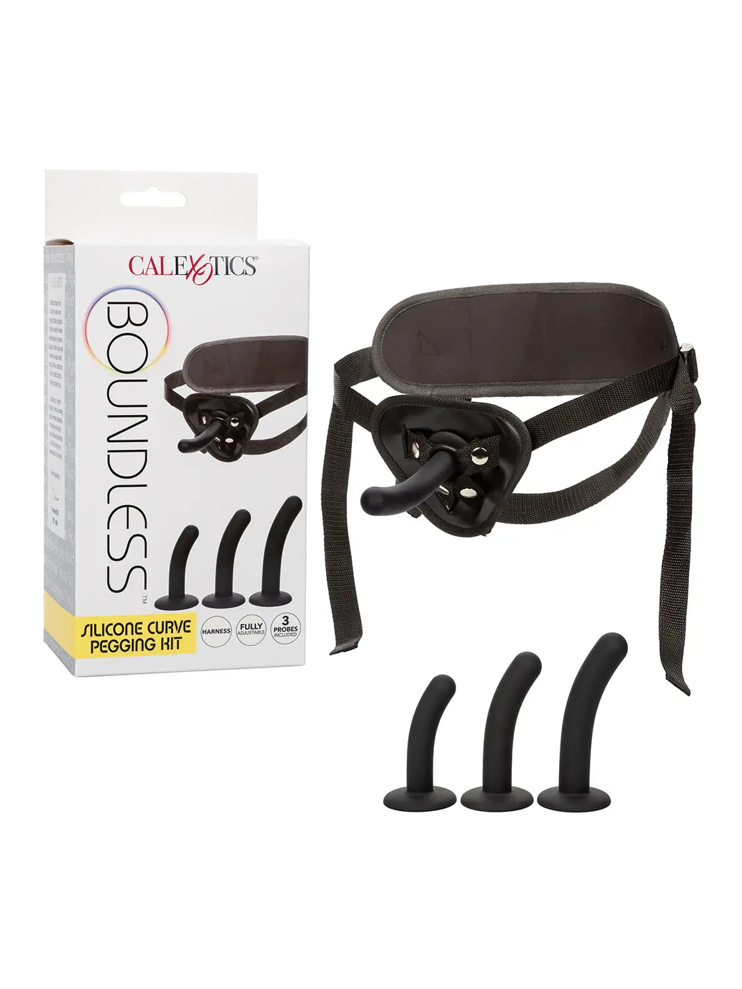 Boundless Silicone Curve Pegging Kit – Adjustable Harness > Dildos > Strap On Harnesses