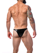 Brazilian Brief Black Leatherette - Renaissance - C4M