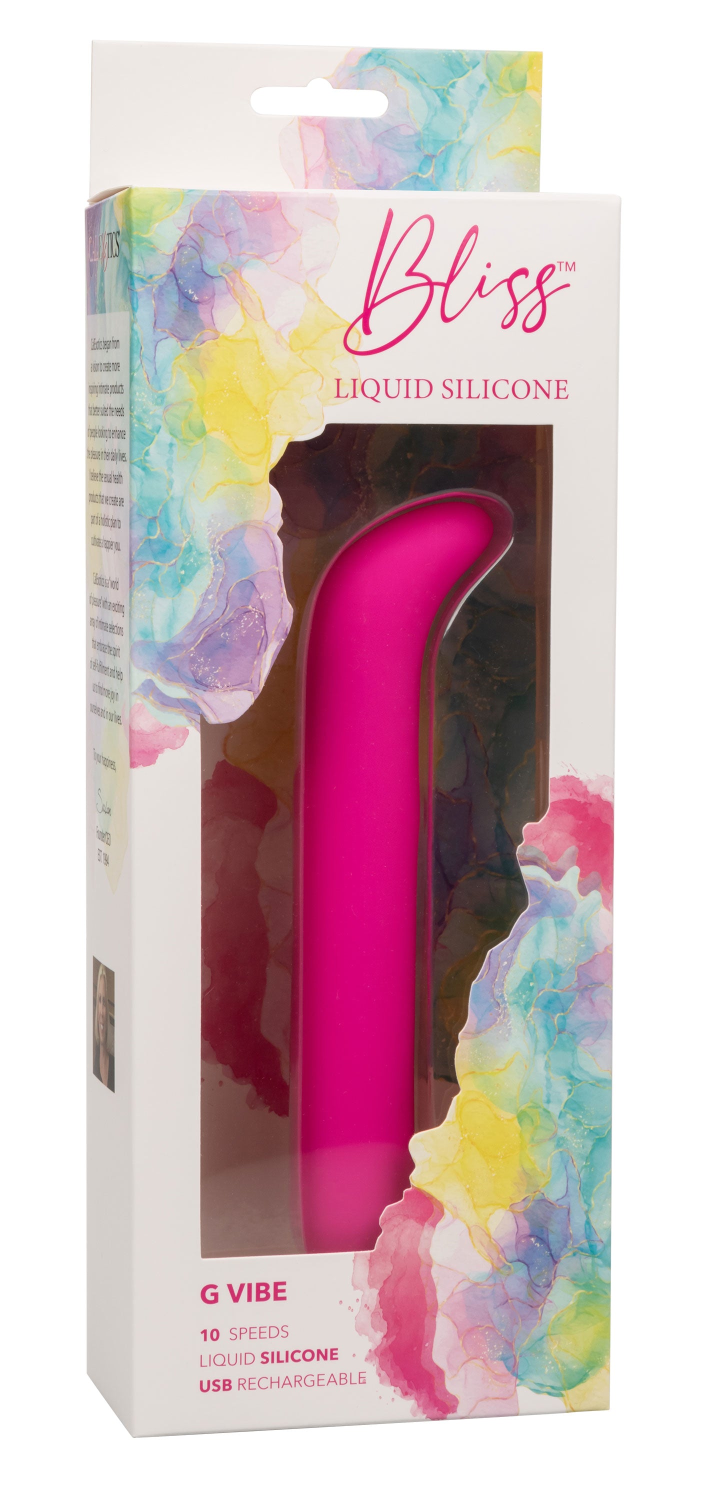 Bliss Liquid Silicone G Vibe Pink 10 Speeds Rechargeable > Sex Toys For Ladies > G-Spot Vibrators