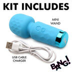 Bang 10X Mini Silicone Wand Blue 4.5 Inch Powerful Vibration Flexible Neck > Sex Toys > Mini Massagers