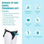 b-Vibe Strap-It-On Anal Training Kit – 7 Inch Harness and Silicone Dildos Set > Dildos > Strap On Dildos