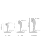 b-Vibe Stainless Steel P-Spot Training Set 3-Piece Prostate Plug Set with Weighted Plugs > Anal Range > Prostate Plugs