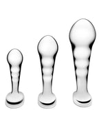b-Vibe Stainless Steel P-Spot Training Set 3-Piece Prostate Plug Set with Weighted Plugs > Anal Range > Prostate Plugs