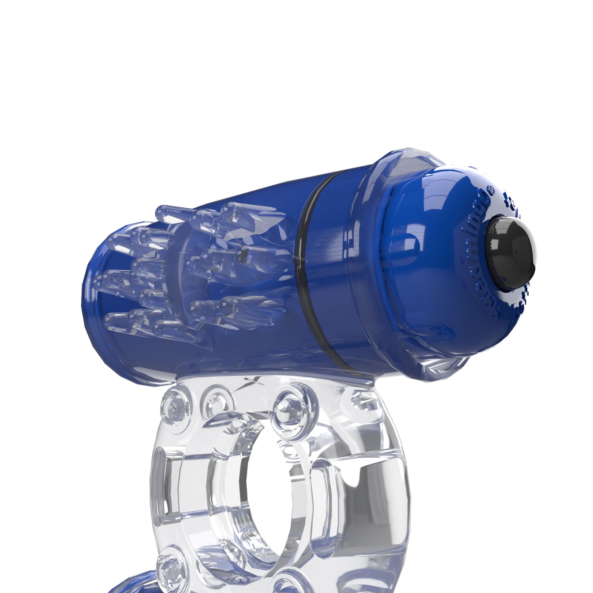 Screaming O 4B Double Wammy Vibrating Ring Blueberry One Size > Cock Ring > Vibrating