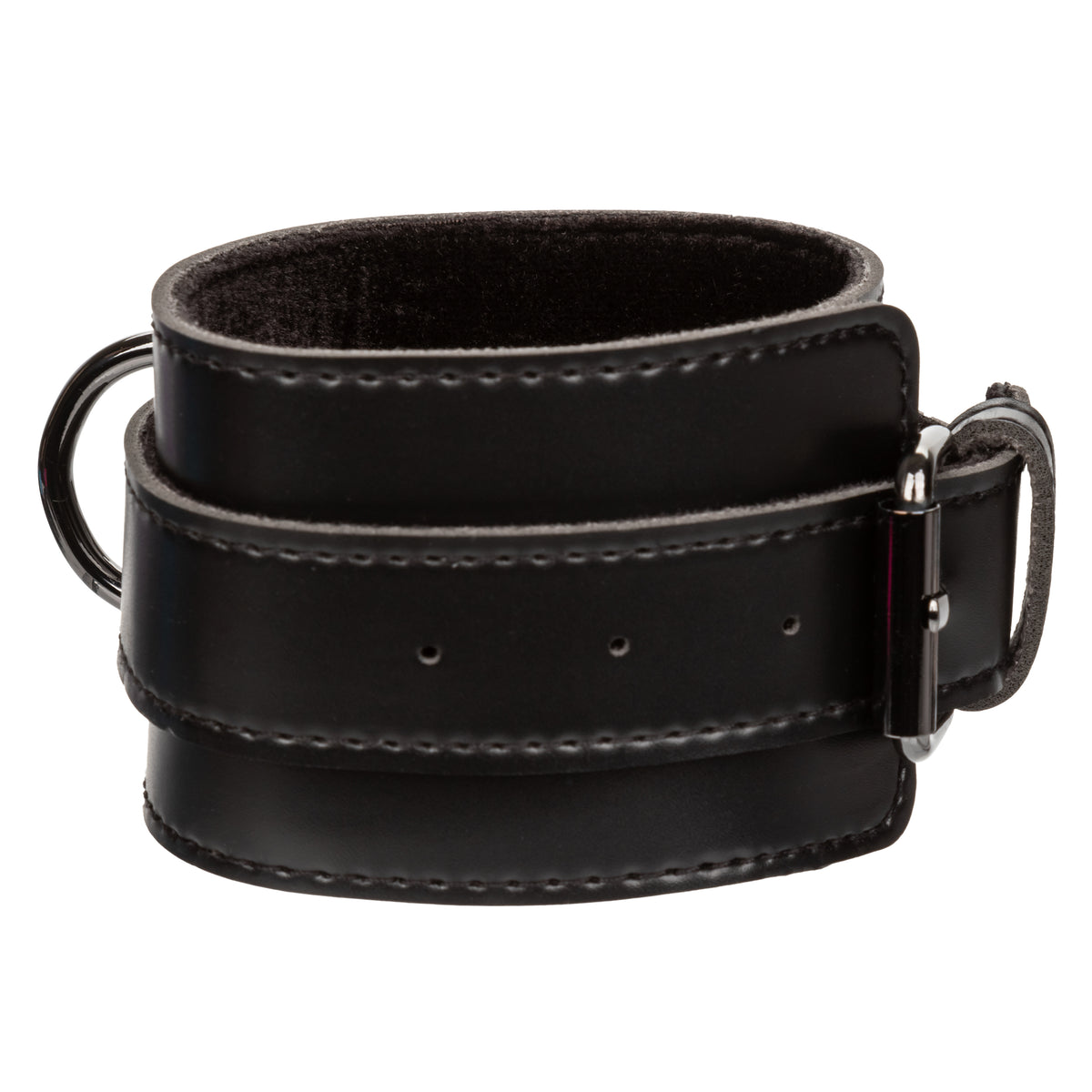 Euphoria Collection Black Adjustable Hand Cuffs with Velvet Interior and Vegan Leather Exterior > Bondage Gear > Restraints