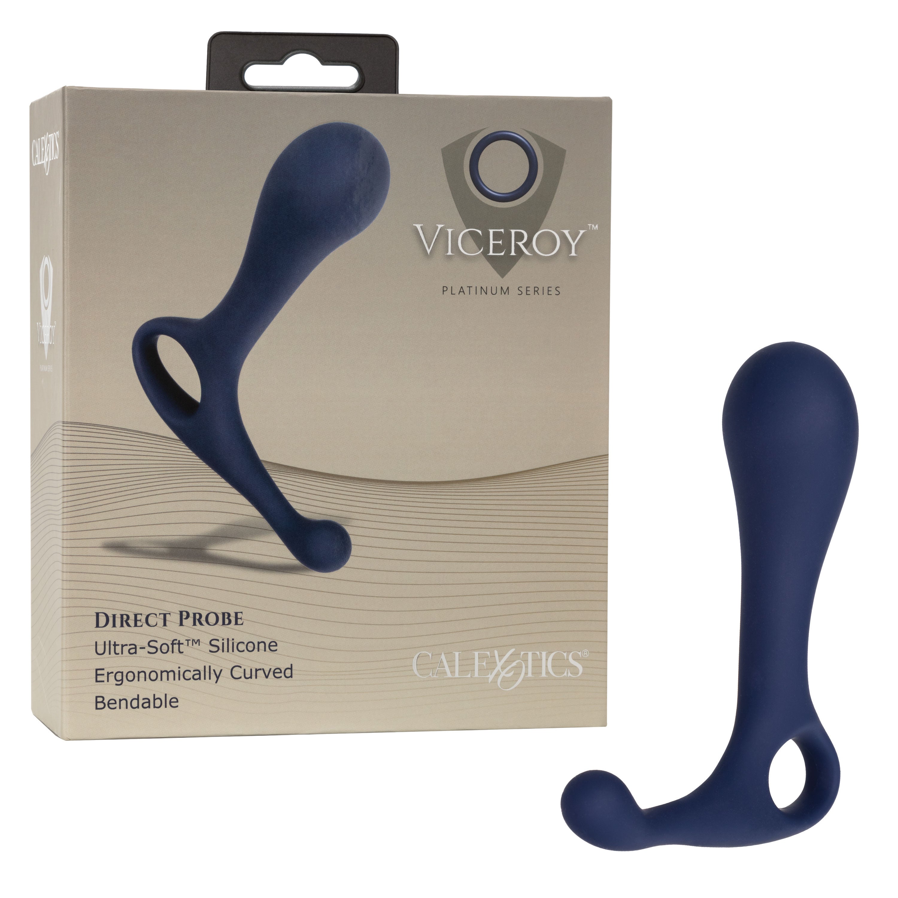 Viceroy Direct Probe Ultra-Soft Silicone Ergonomically Curved Bendable 4.75 x 3.5 Inch > Anal Range > Prostate Plugs