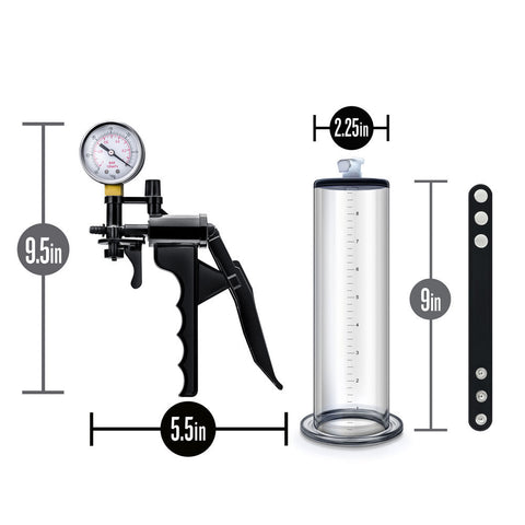 Performance - Vx8 Premium Penis Pump System With Silicone Cock Strap - Clear PUMPS