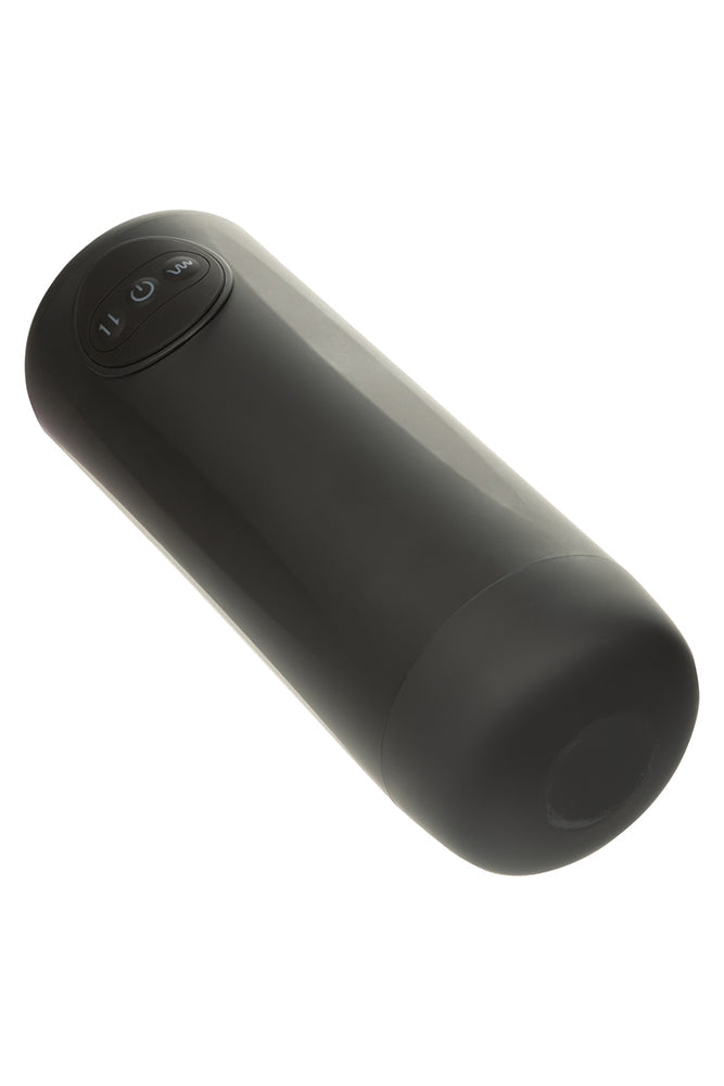 Optimum Power Vibrating and Thruster Stroker Black Masturbator with Ultra-Soft Textured Sleeve > Sex Toys For Men > Masturbators > Vibrating