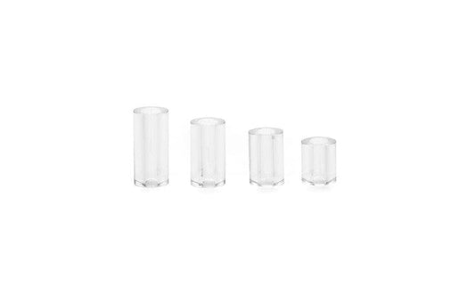 CB-X Adult Toys Clear Cockcage Spacers Clear 4 Pc 094922454560