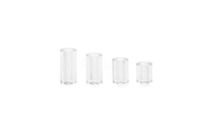 CB-X Adult Toys Clear Cockcage Spacers Clear 4 Pc 094922454560