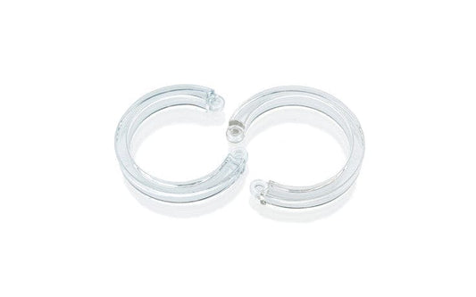 CB-X Adult Toys Clear Cockcage U Ring 2 Pc L/XL Clear 860007115752