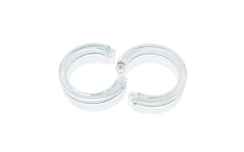 Cockcage U Ring 2 Pc L/XL Clear Replacement Set 53.975mm 57.15mm Cages