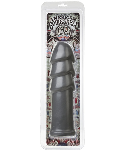 B-10 Warhead 10 Inch Anal Dildo Gun Metal Dongs Big