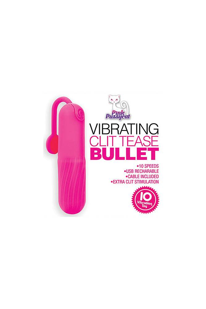 Pink Pussycat Vibrating Clit Teaser - 10 Speed Charging Bullet > Vibrators > Mini Vibrators