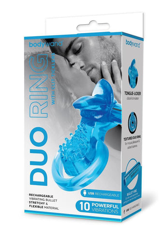 Bodywand Duo Ring with Clit Tickler > Cock Ring > Vibrating