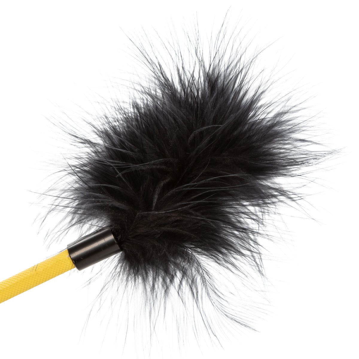 Boundless Feather Crop Black Faux Leather and Feather Tickler BDSM Dual Crop 15 Inch > Bondage Gear > Ticklers