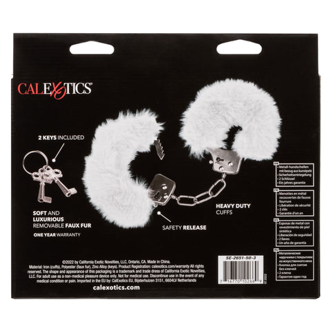 Ultra Fluffy White Furry Cuffs – Soft Bondage Handcuffs > Bondage Gear > Handcuffs