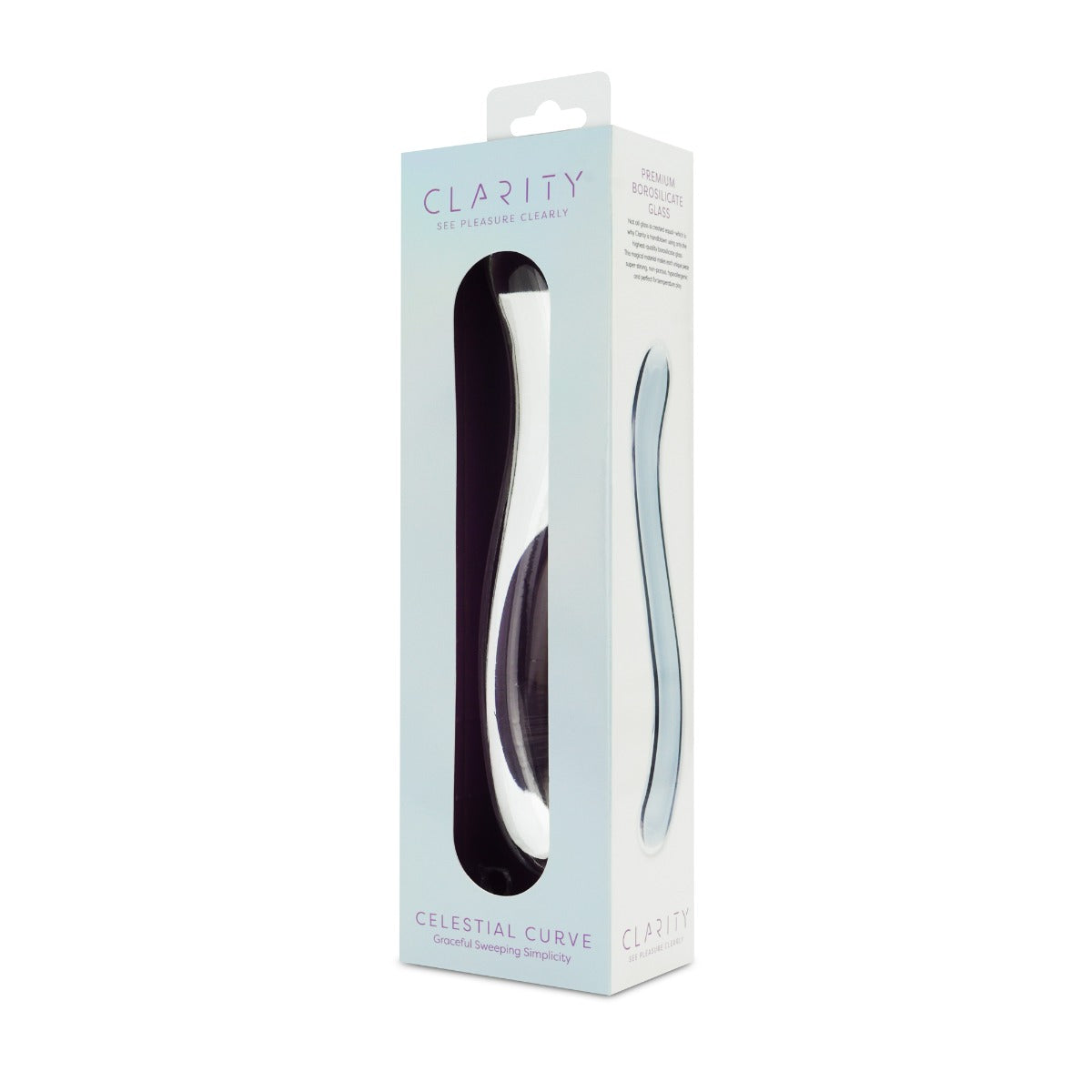 Celestial Curve 7.1 Inch Handblown Borosilicate Glass Double-Ended Dildo > Glass > Dildos