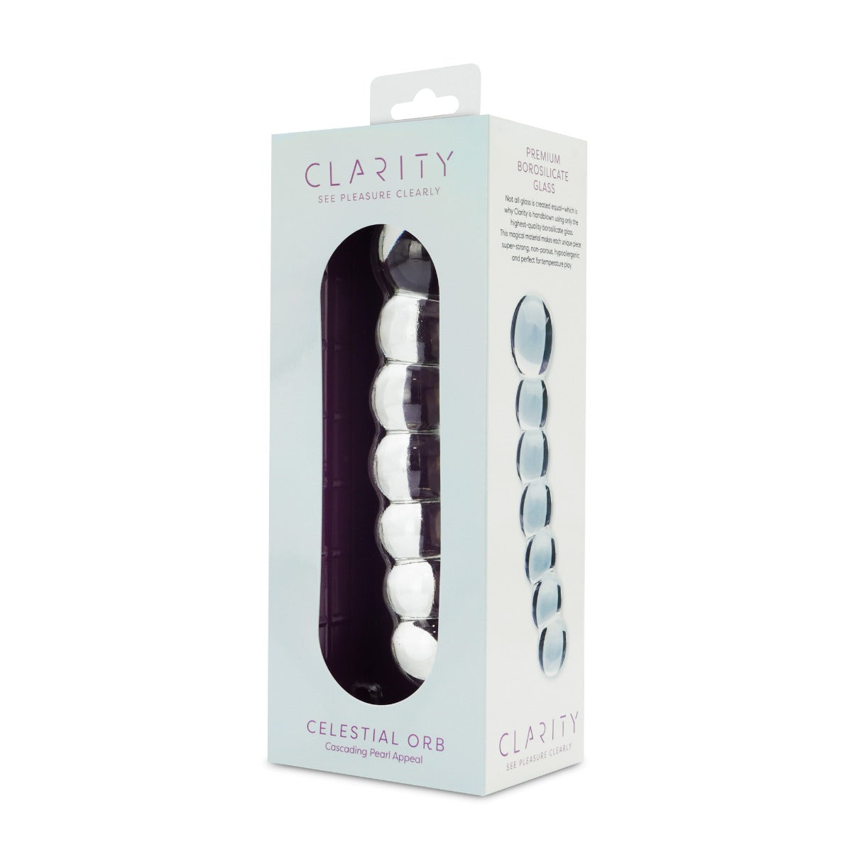 Celestial Orb Handblown Borosilicate Glass Double-Ended Dildo 5.4 Inch Insertable Length > Glass > Dildos