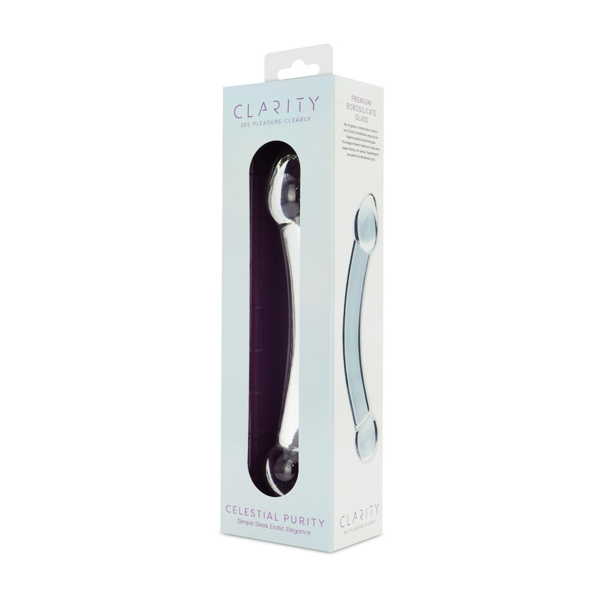 Celestial Purity 6.6 Inch Double-Ended Borosilicate Glass Dildo > Glass > Dildos