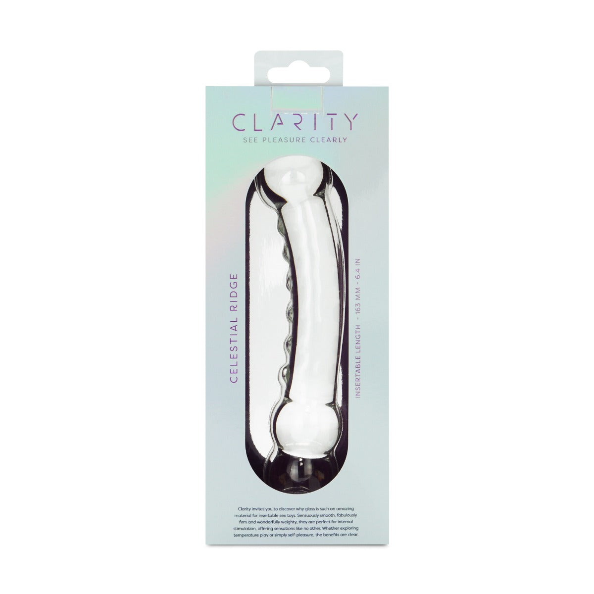 Celestial Ridge Borosilicate Glass Double-Ended Dildo – 6.4 Inch Sculpted Ridges > Glass > Dildos