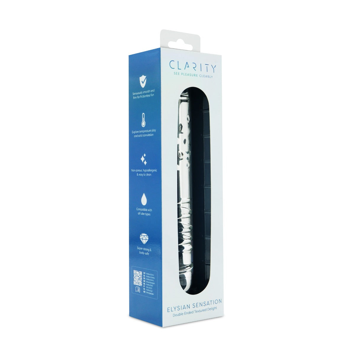 Elysian Sensation 7.1 Inch Double-Ended Borosilicate Glass Dildo > Glass > Dildos