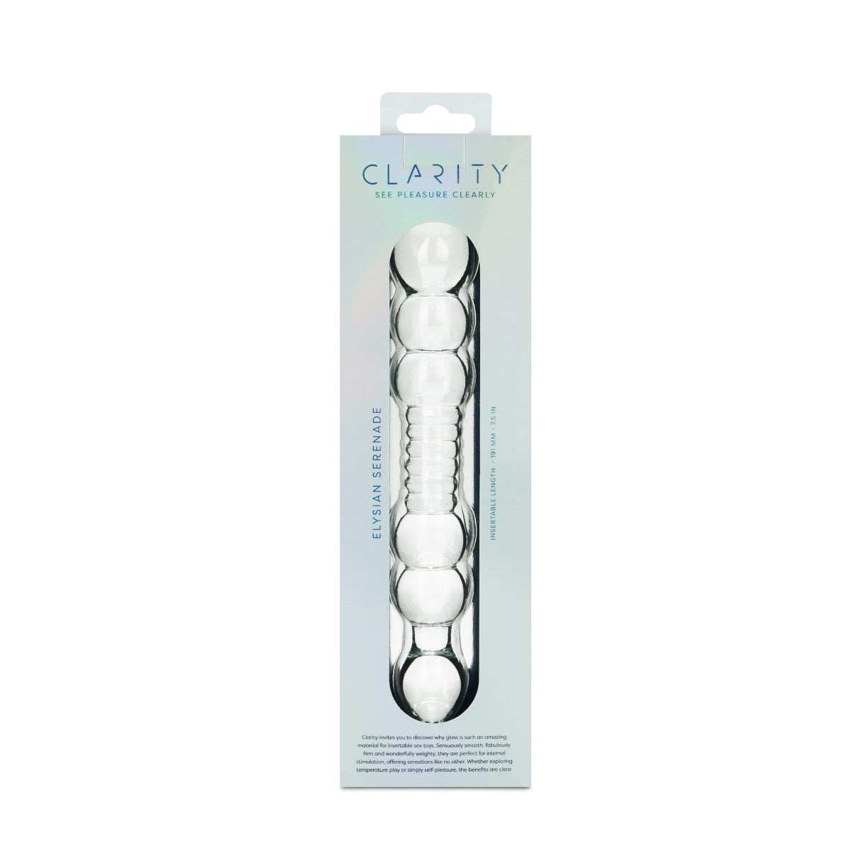 Elysian Serenade 7.5 Inch Handblown Borosilicate Glass Dildo > Glass > Dildos