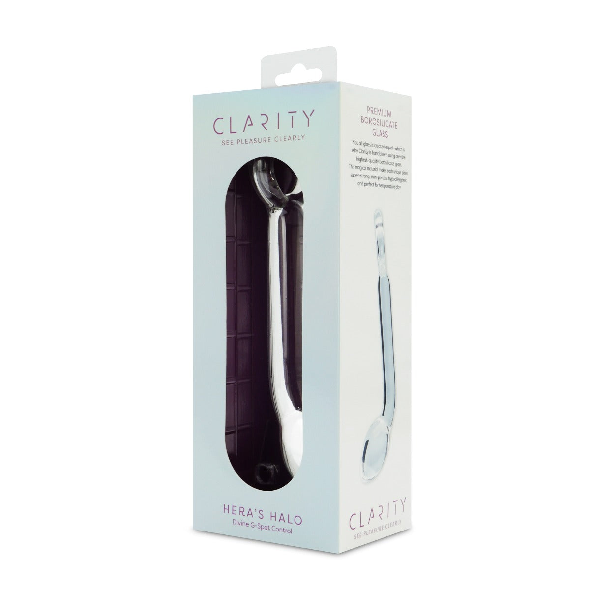 Hera's Halo Handblown Borosilicate Glass Dildo – 6 Inch Non-Porous Hypoallergenic > Glass > Dildos