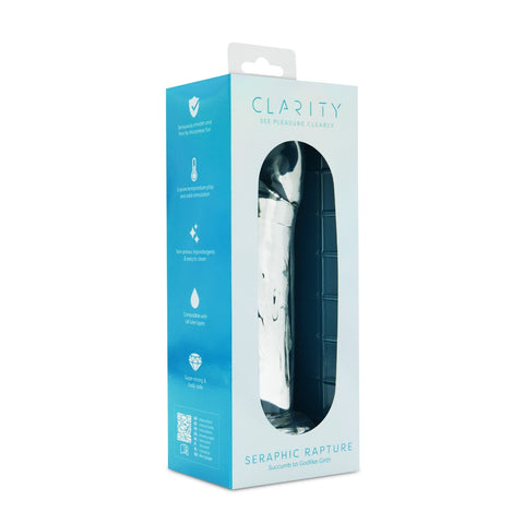 Seraphic Rapture Handblown Borosilicate Glass Sculpted 7 Inch Dildo > Glass > Dildos